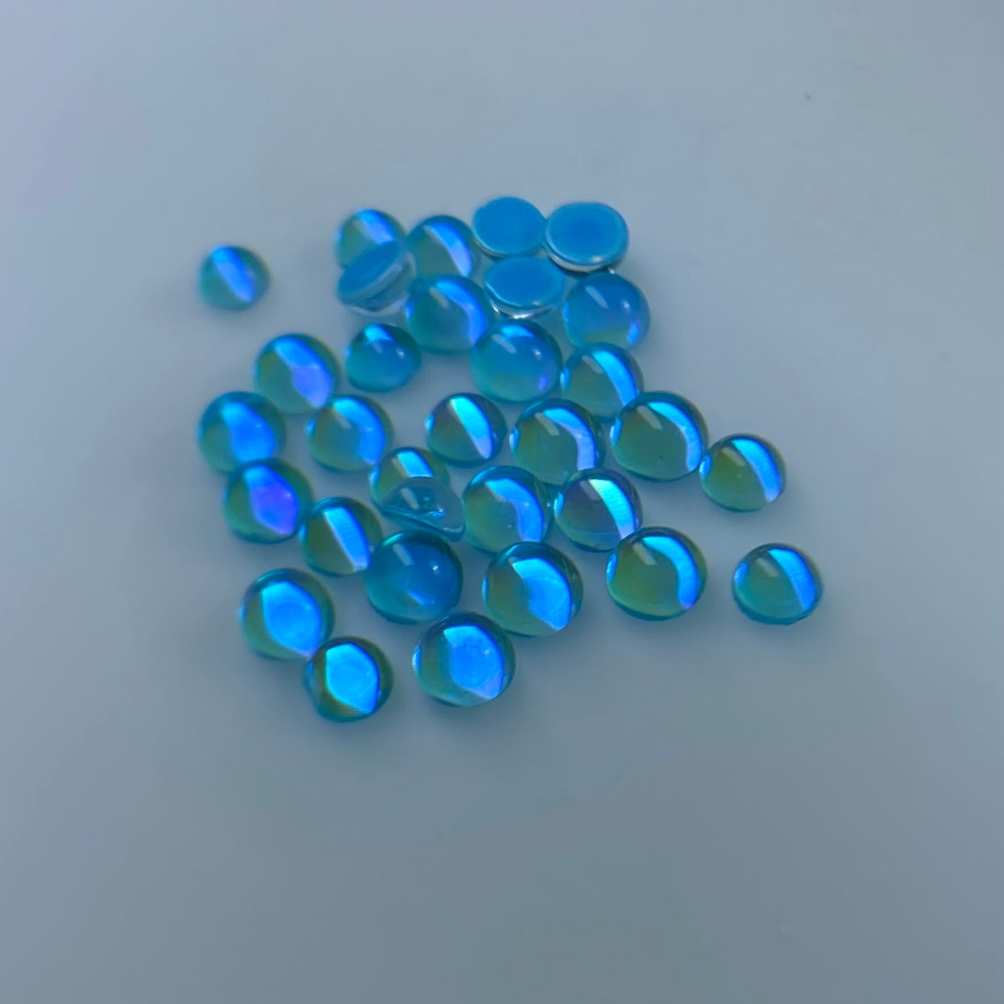 BRILLOVSKY STRASS MEZZA PERLA SIRENA ACQUAMARINA AB 100PZ