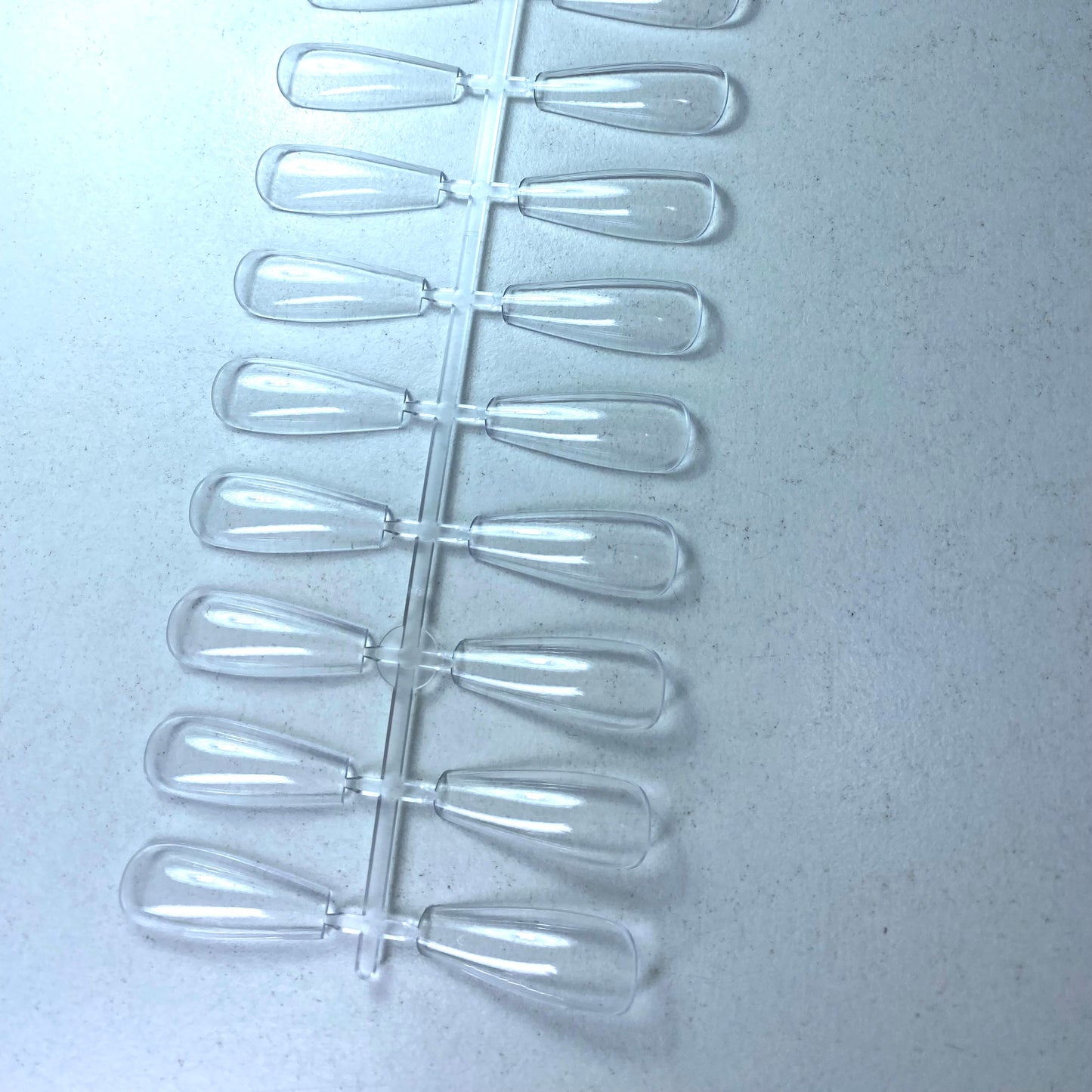 Tip coffin media clear per esercizi Nailart e esposizione 24pz x 5 file
