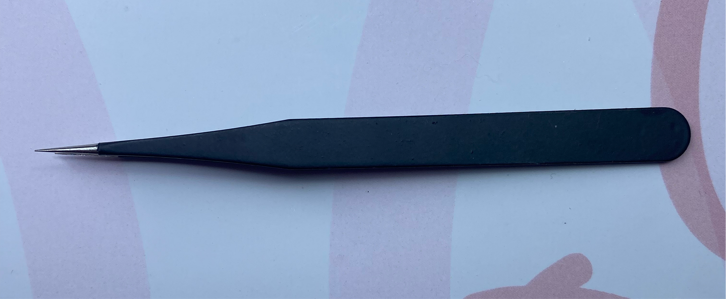 Pinza punta dritta sottile per decorazioni unghie
