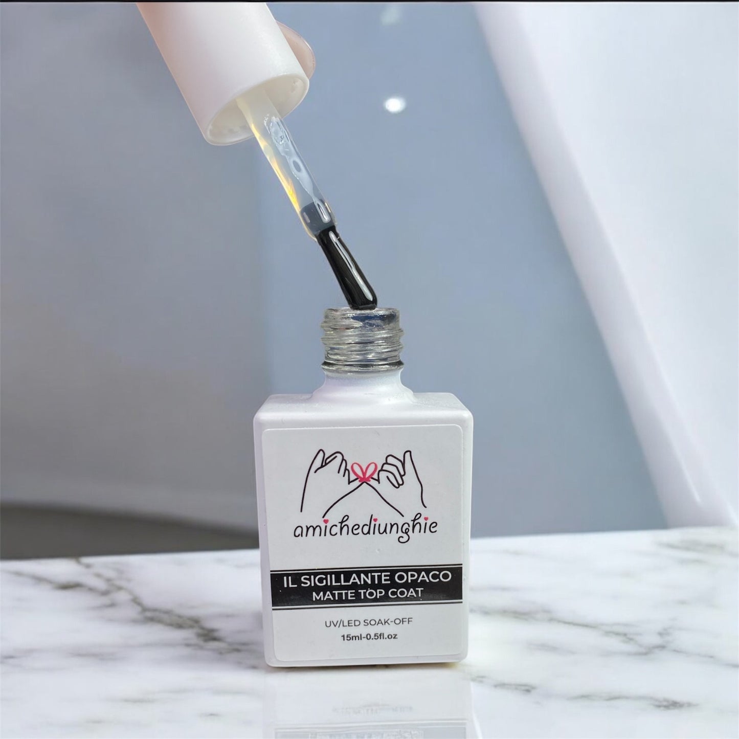 Kit i fondamentali della ricostruzione unghie - 6 prodotti da 15ml - base gel - sigillante top coat - preparatori