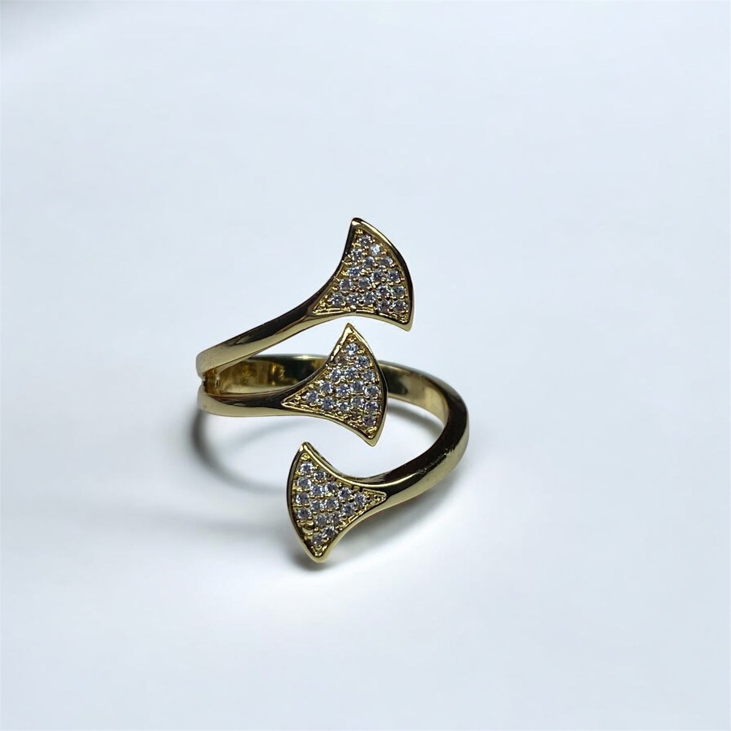 Anello tulipani in acciaio - stainless - misura 18 - fotografia nails
