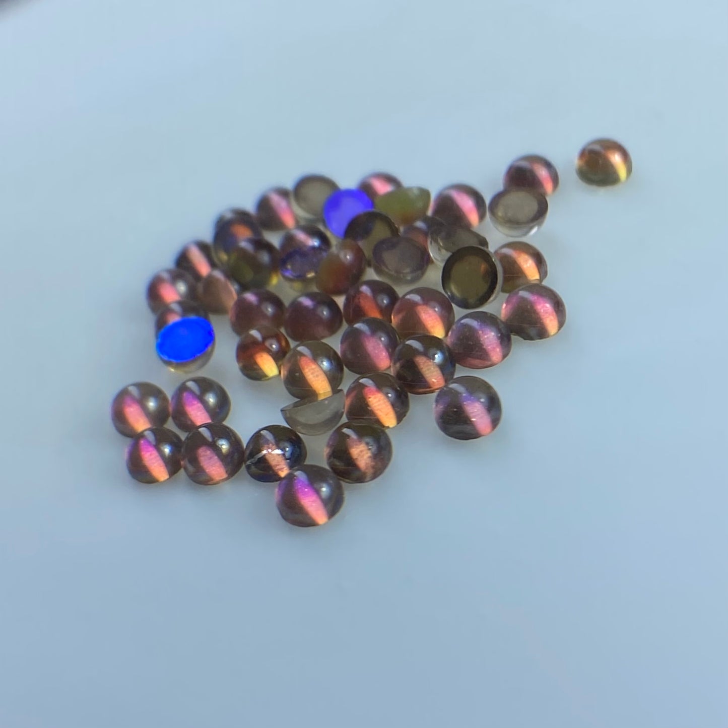 BRILLOVSKY STRASS MEZZA PERLA SIRENA VIOLET VOLCANO AB 100PZ