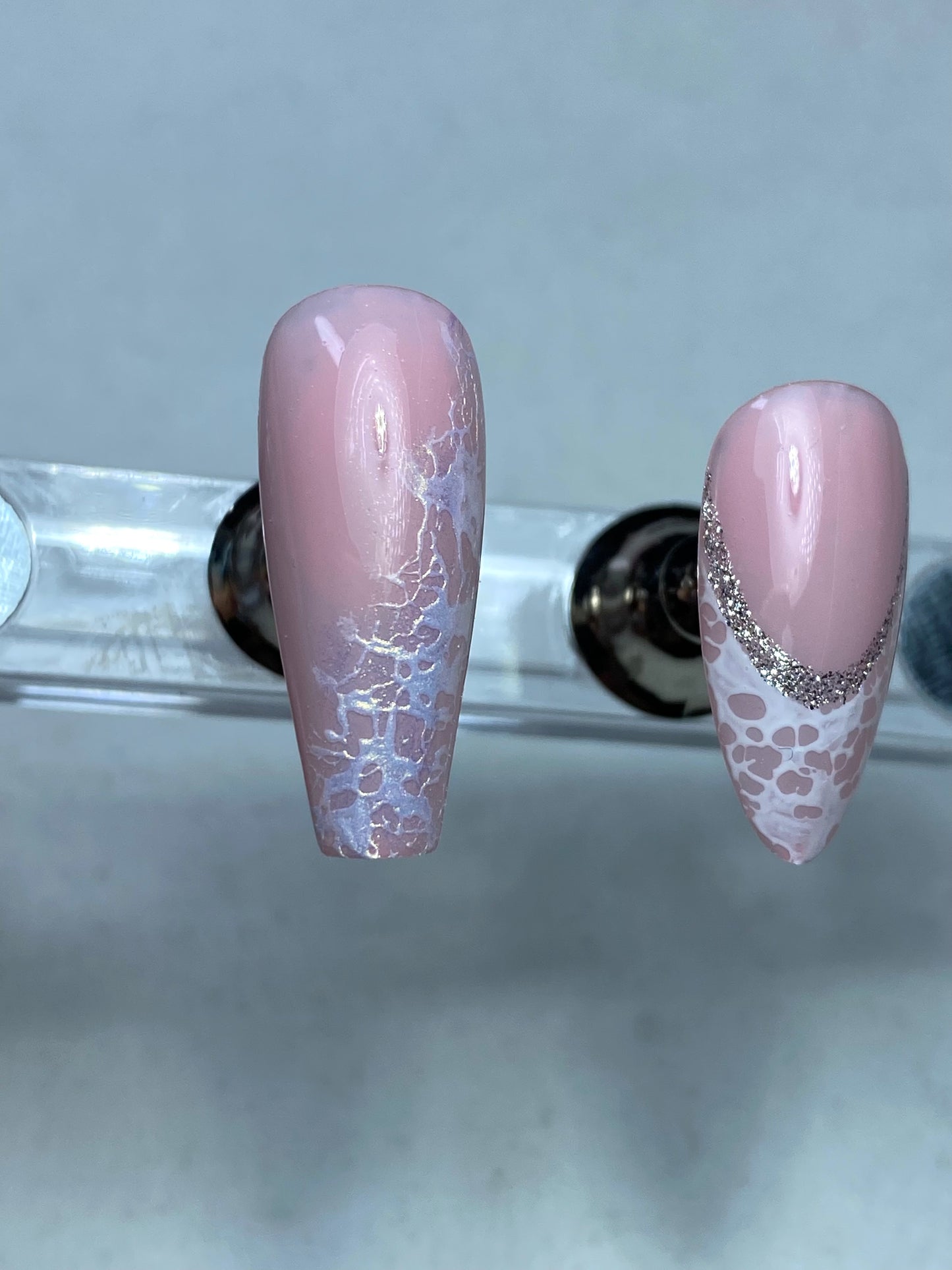 Lace nailart gel effetto pizzo-lace gel- nailart pizzo-