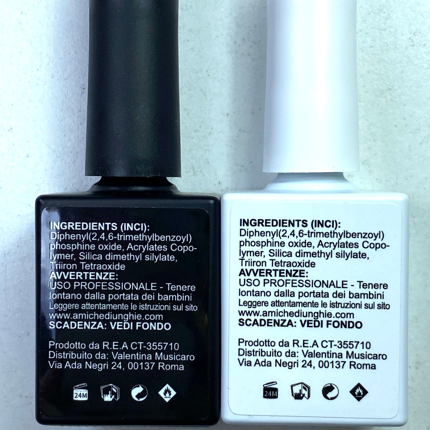 IL BIANCO e IL NERO - GEL POLISH SEMIPERMANENTE - SMALTO GEL 15ML