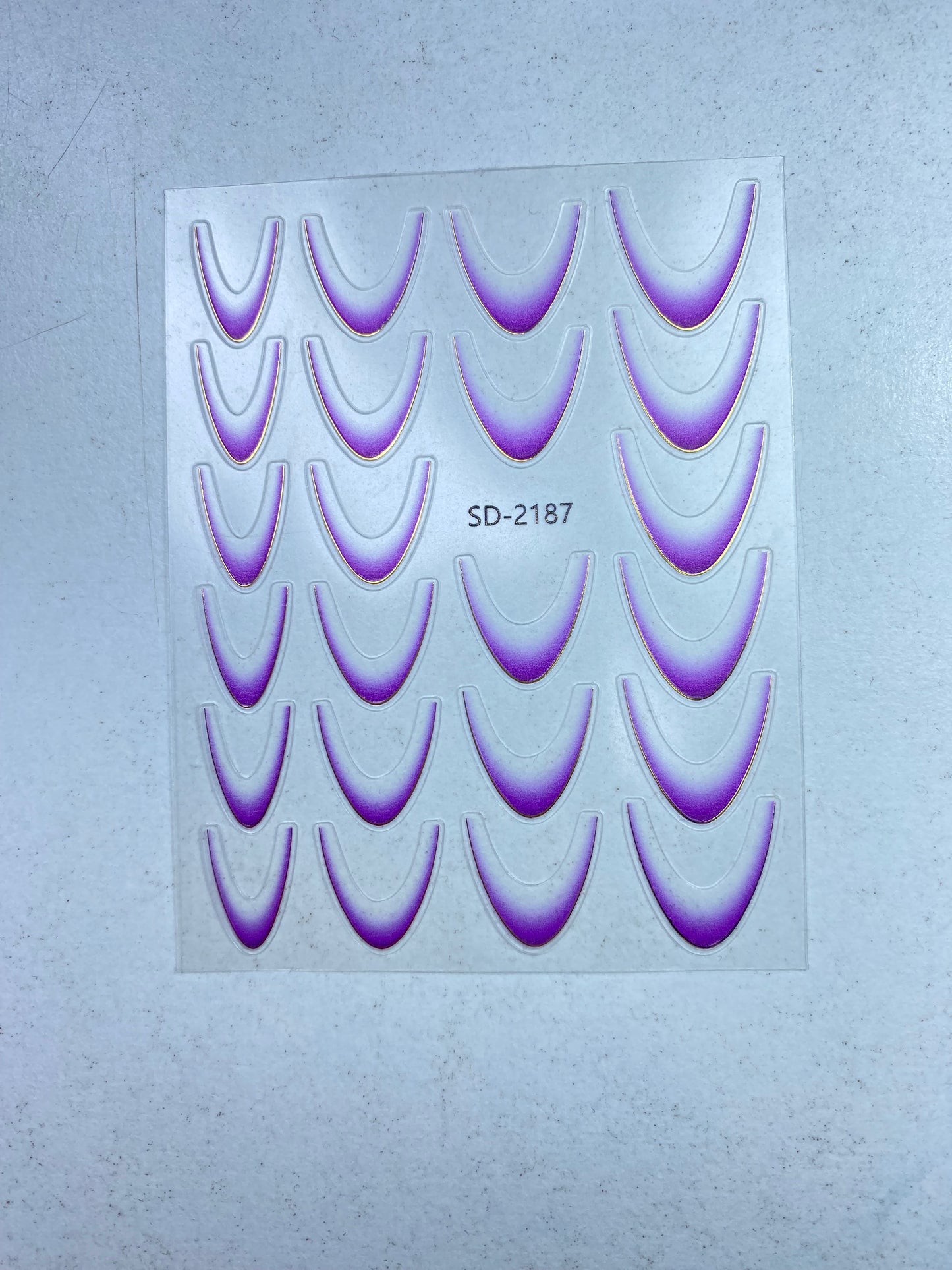 Sticker adesivo french sfumato smile line dorata 2 confezioni - nailart French sfumato con linea dorata