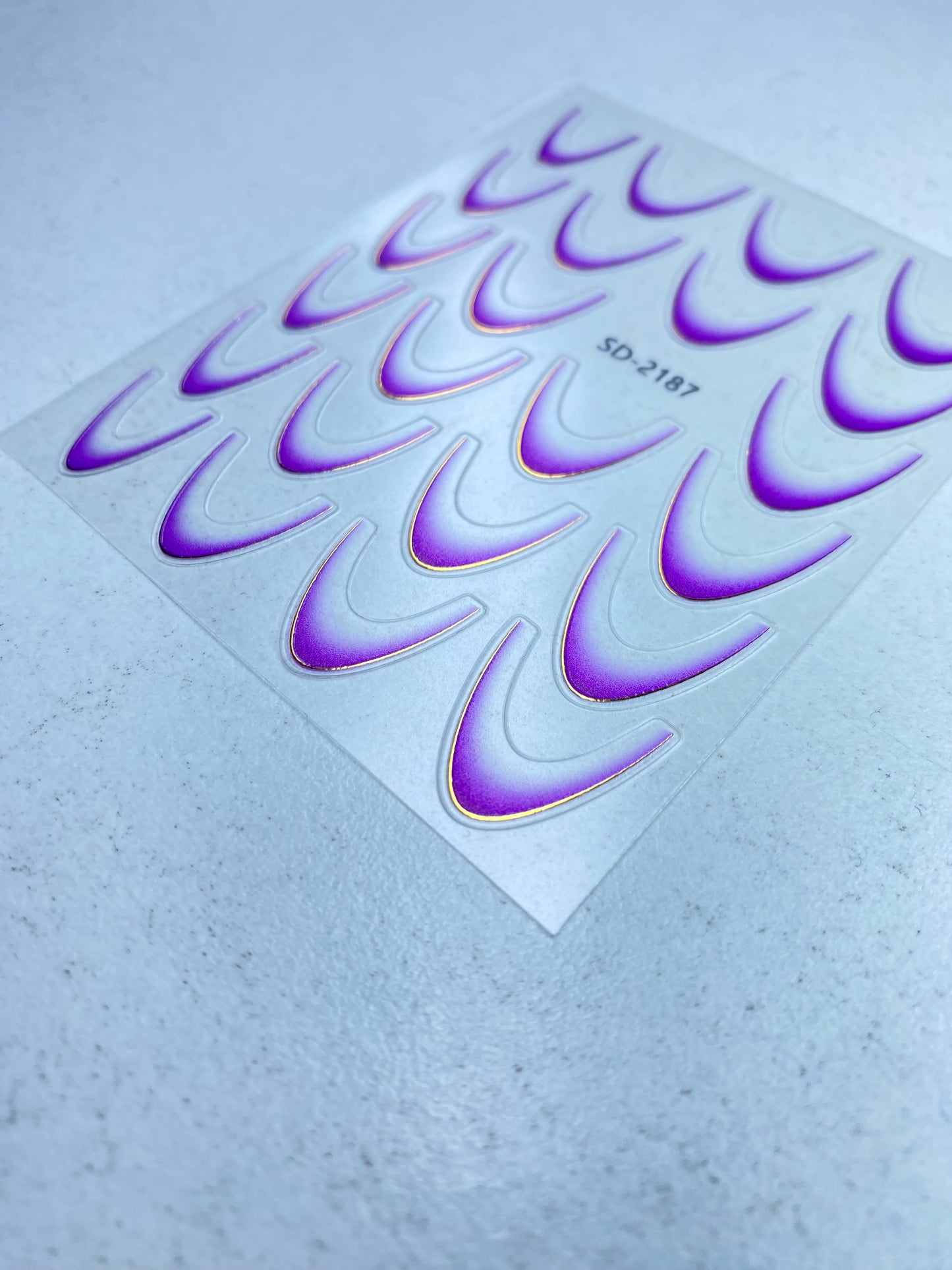 Sticker adesivo french sfumato smile line dorata 2 confezioni - nailart French sfumato con linea dorata