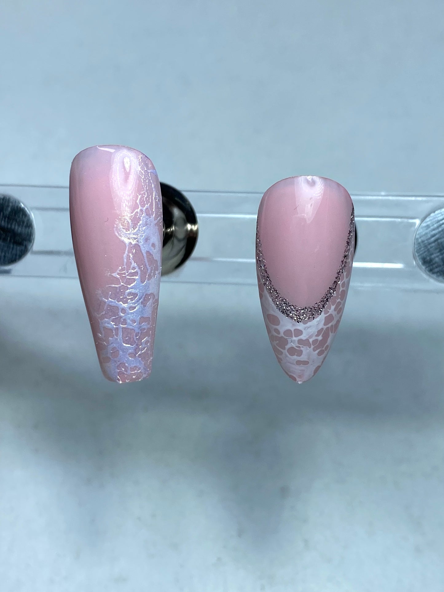 Lace nailart gel effetto pizzo-lace gel- nailart pizzo-