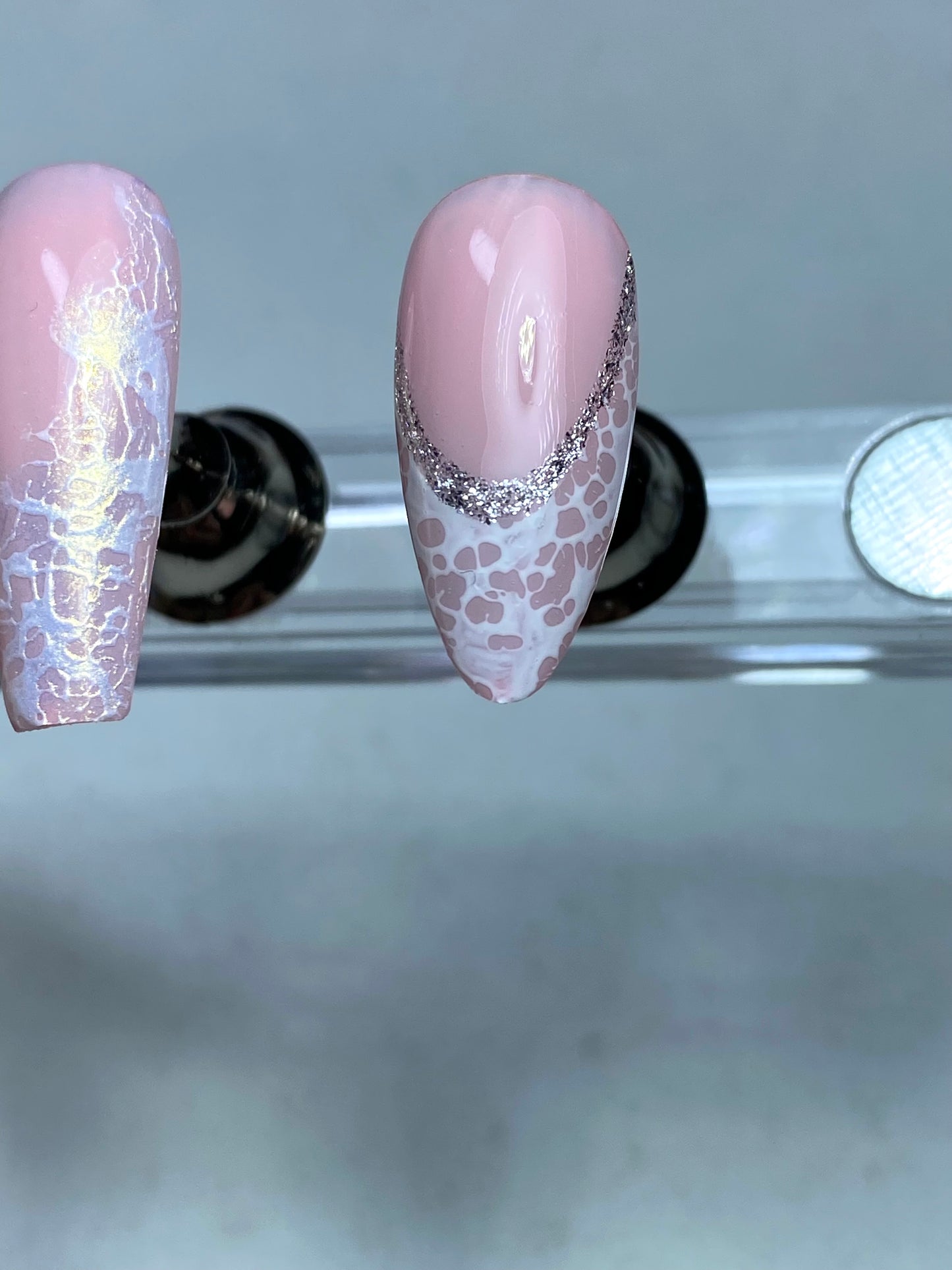 Lace nailart gel effetto pizzo-lace gel- nailart pizzo-