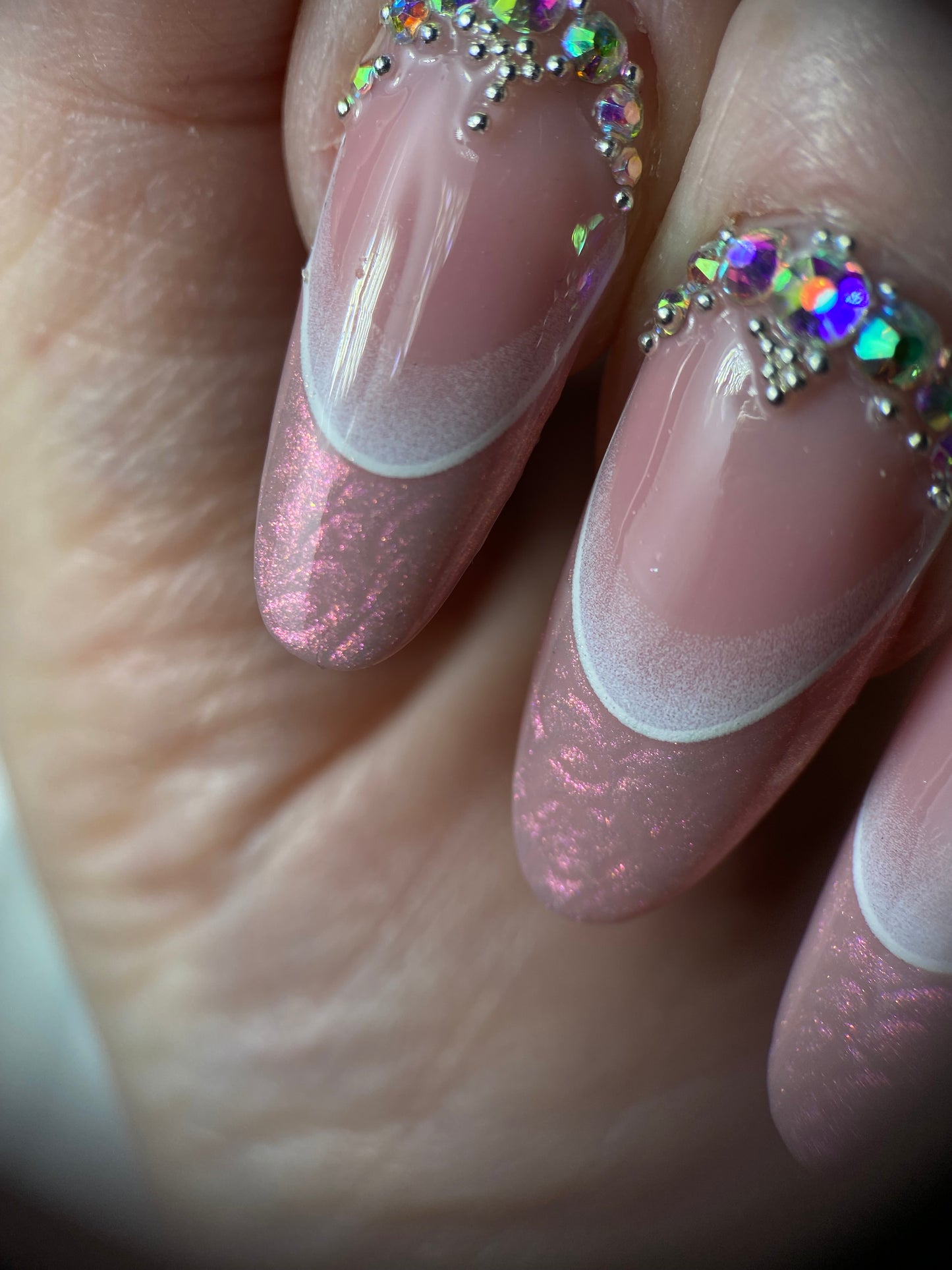 Nailart adesivo sticker french sfumato bianco 2 conf