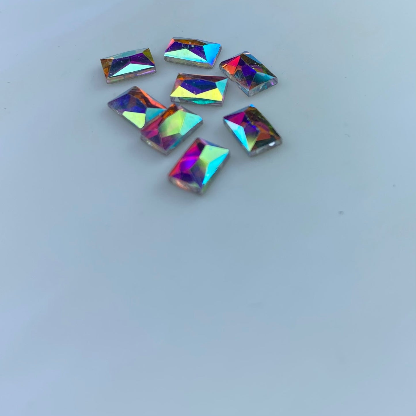 Strass Rettangolo clear AB