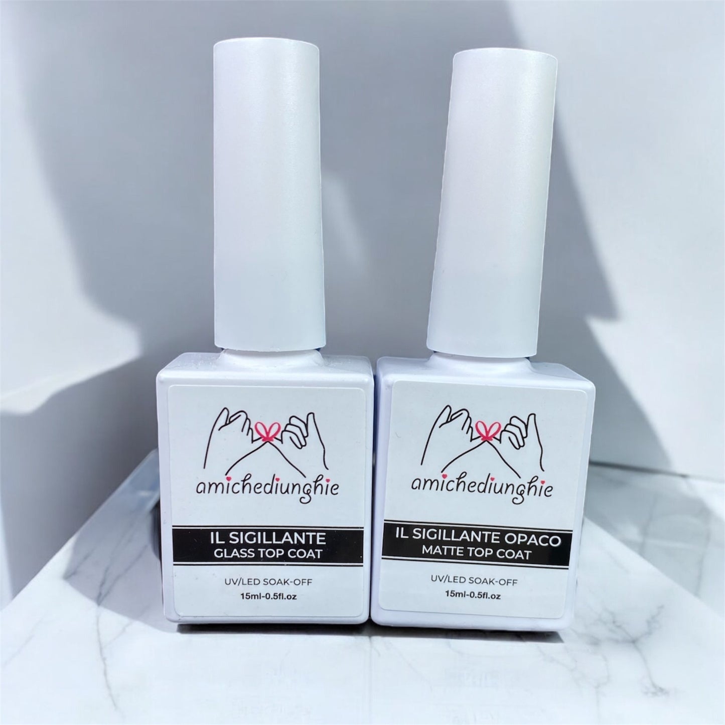 IL SIGILLANTE + IL SIGILLANTE OPACO - TOP GLASS GEL + TOP MATTE GEL