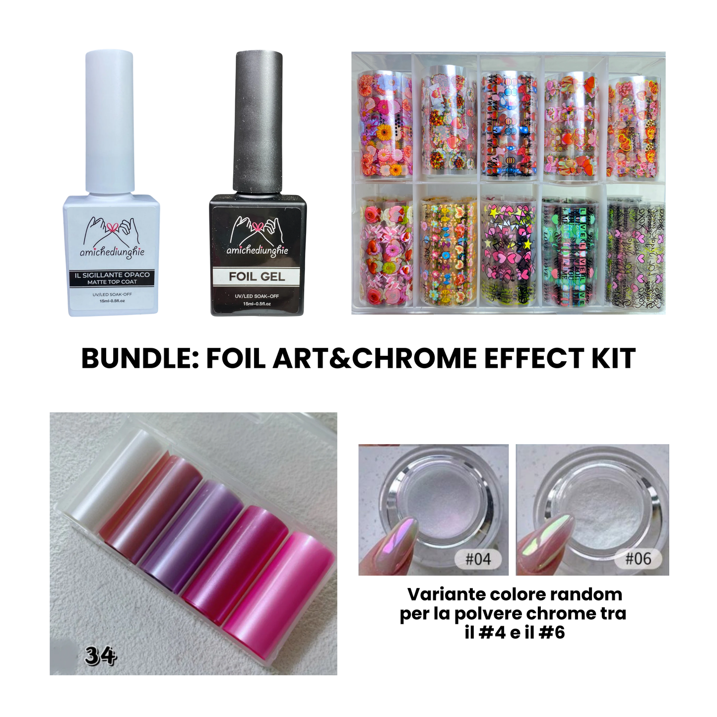 BUNDLE Foil Art&Chrome Effect Kit