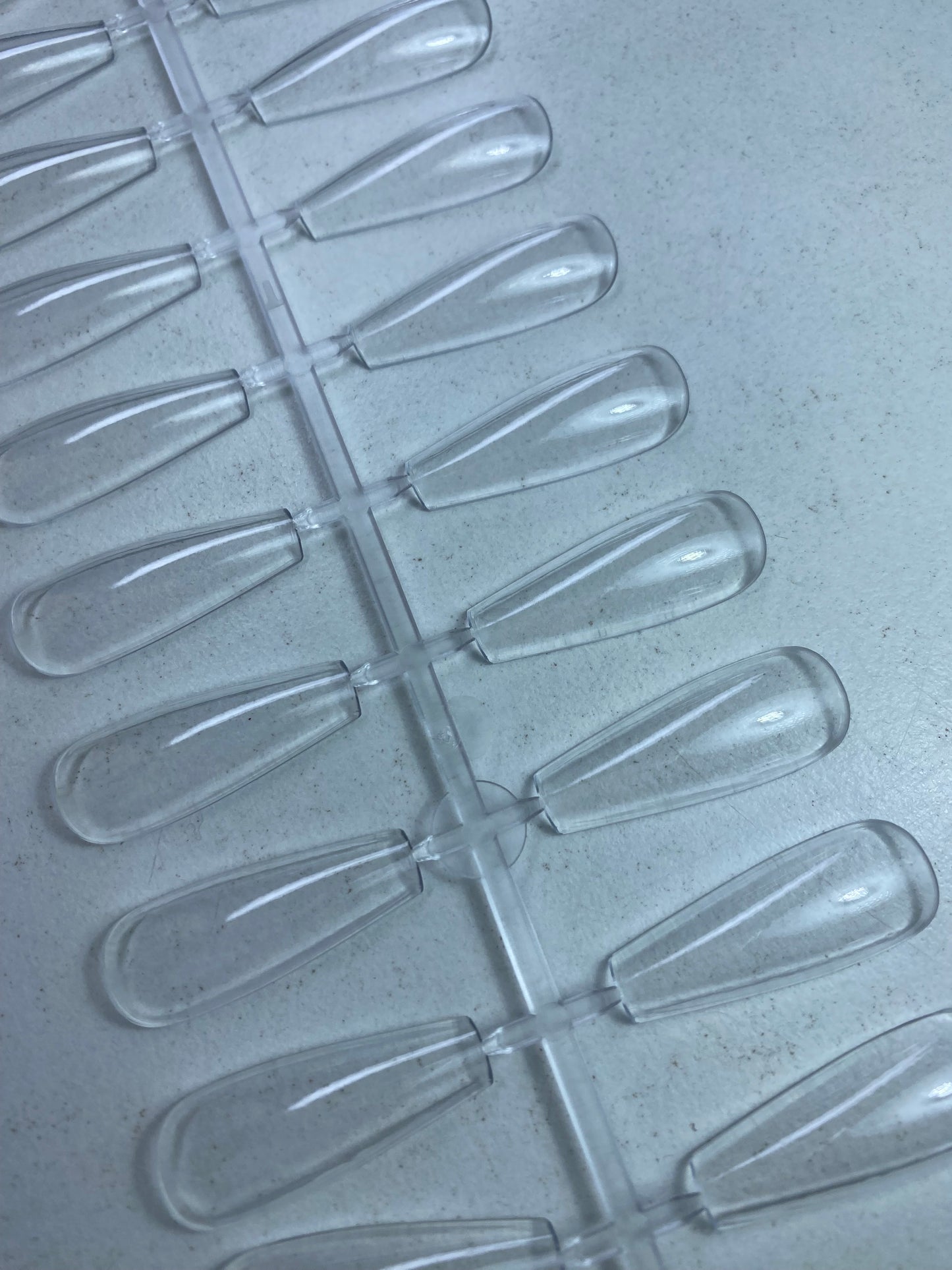 Tip coffin media clear per esercizi Nailart e esposizione 24pz x 5 file