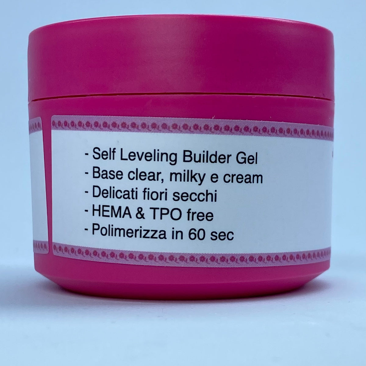 Milky Flores #01 Builder Gel Fantasy | Gel costruttore lattiginoso con fiori secchi 30ml