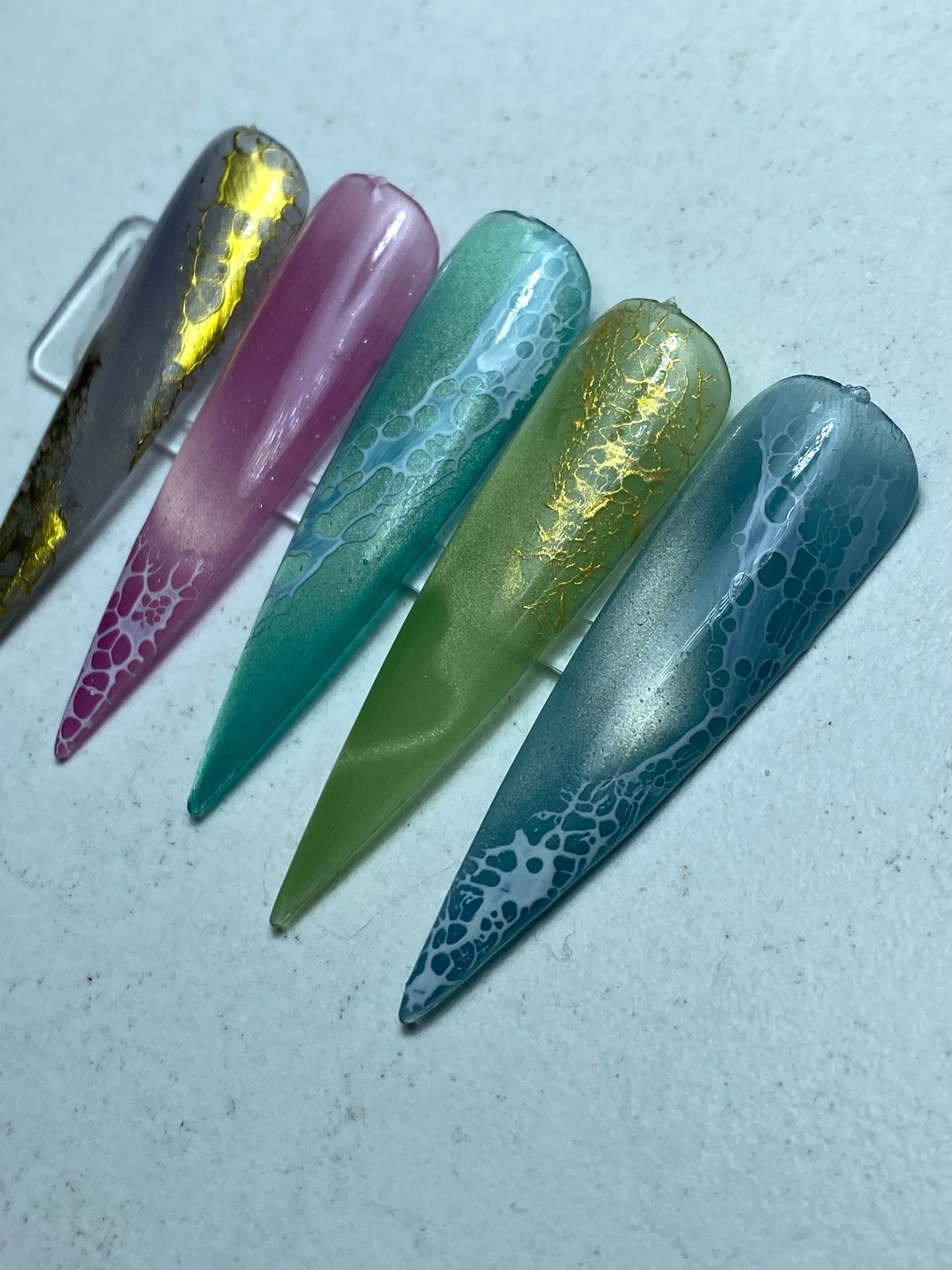 Lace nailart gel effetto pizzo-lace gel- nailart pizzo-