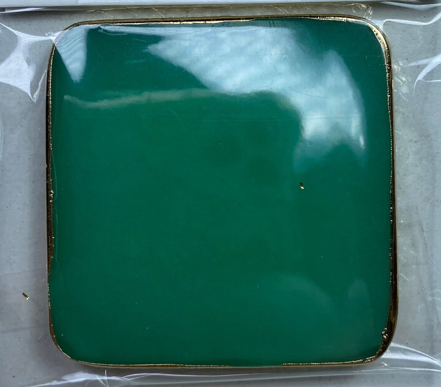 Piattino in resina quadrato 5,5x5,5cm