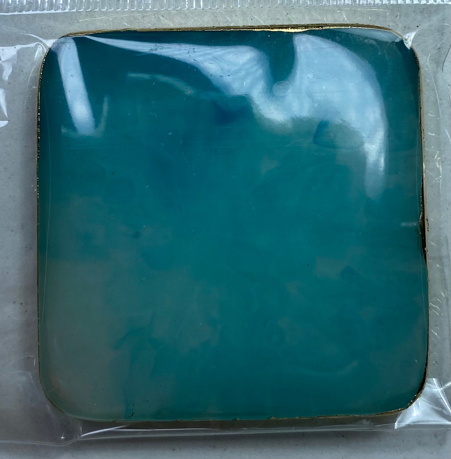 Piattino in resina quadrato 5,5x5,5cm