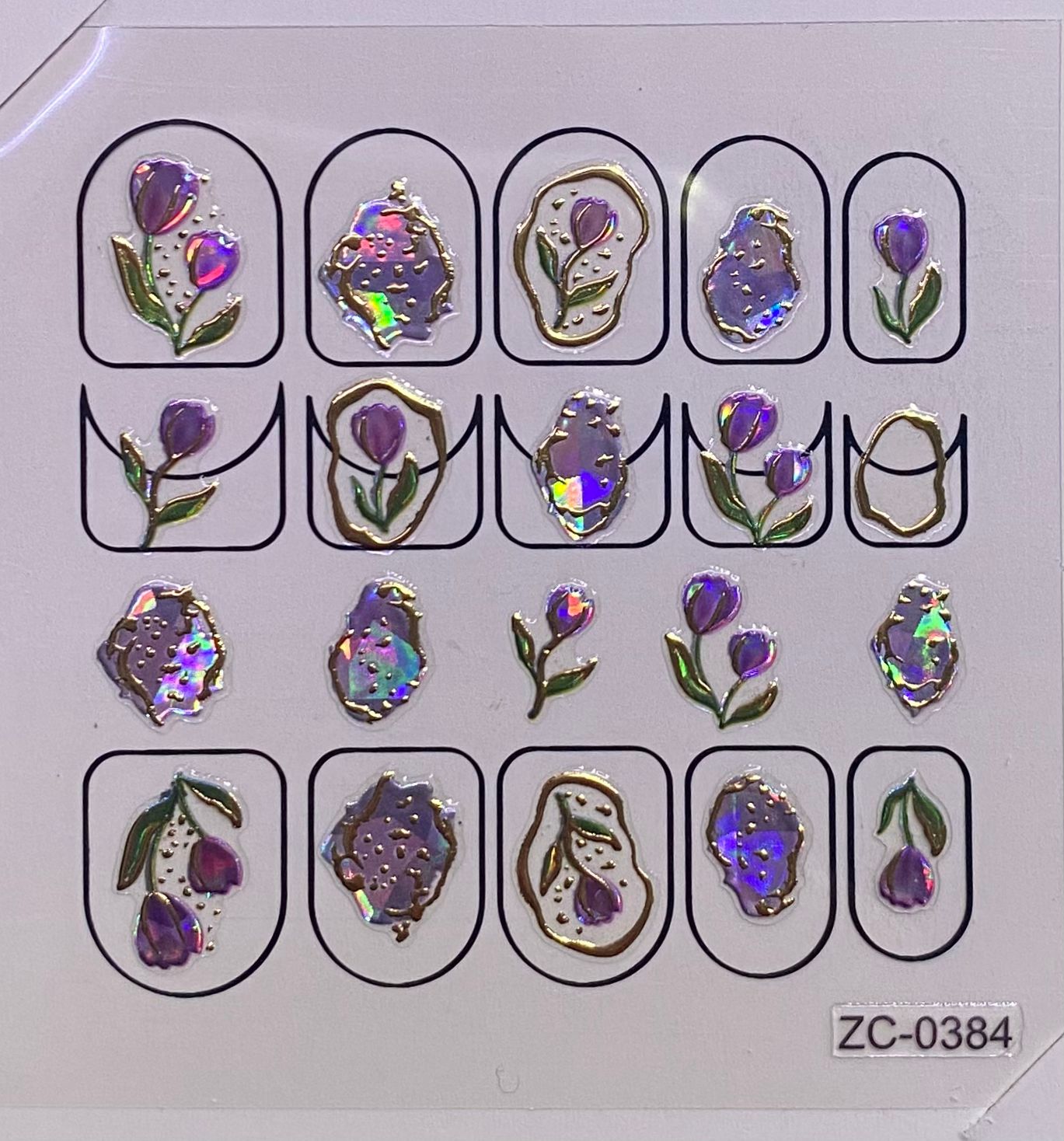 STICKER ADESIVI NAILART ZC0384