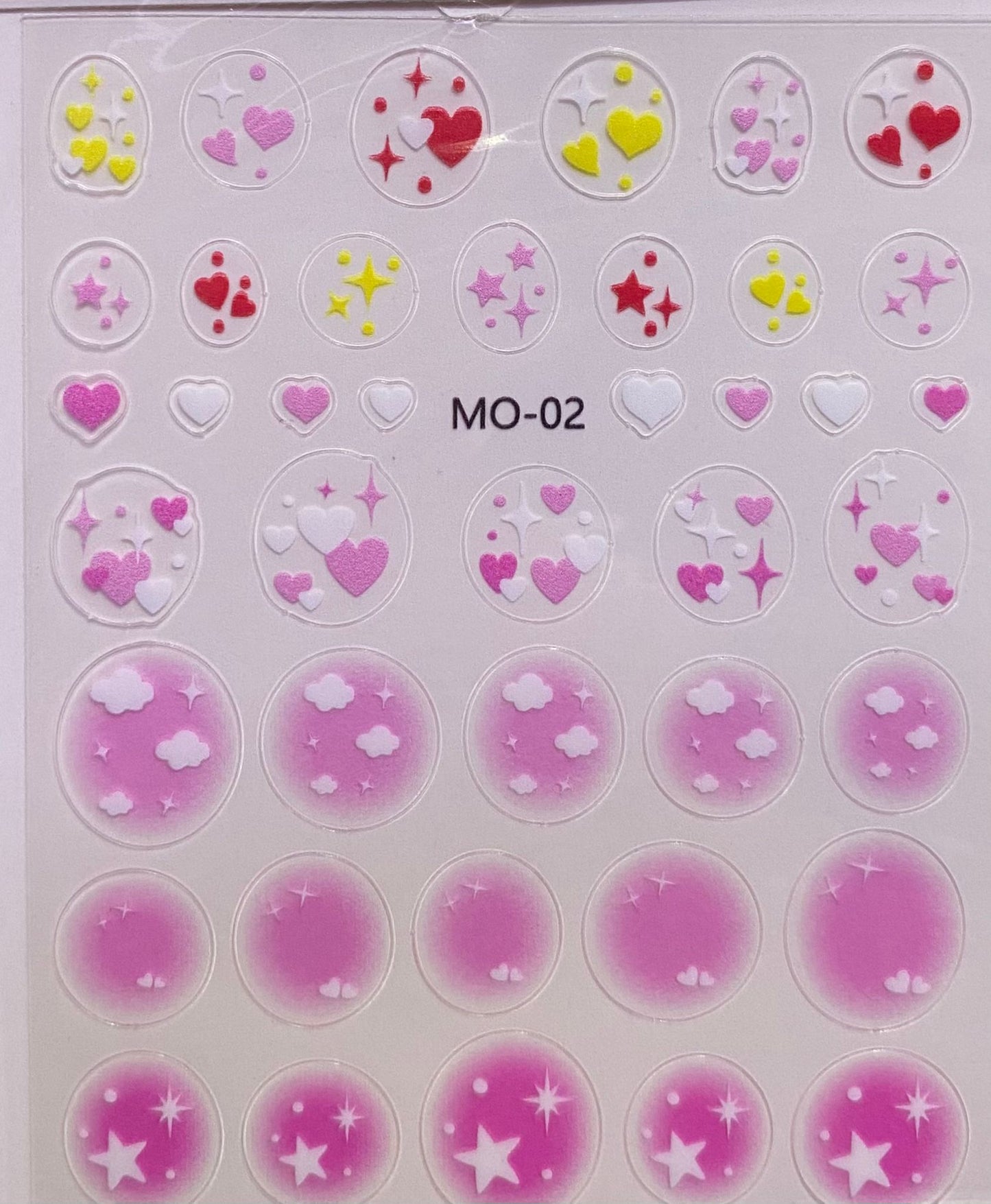 STICKERS ADESIVI NAILART MO-02