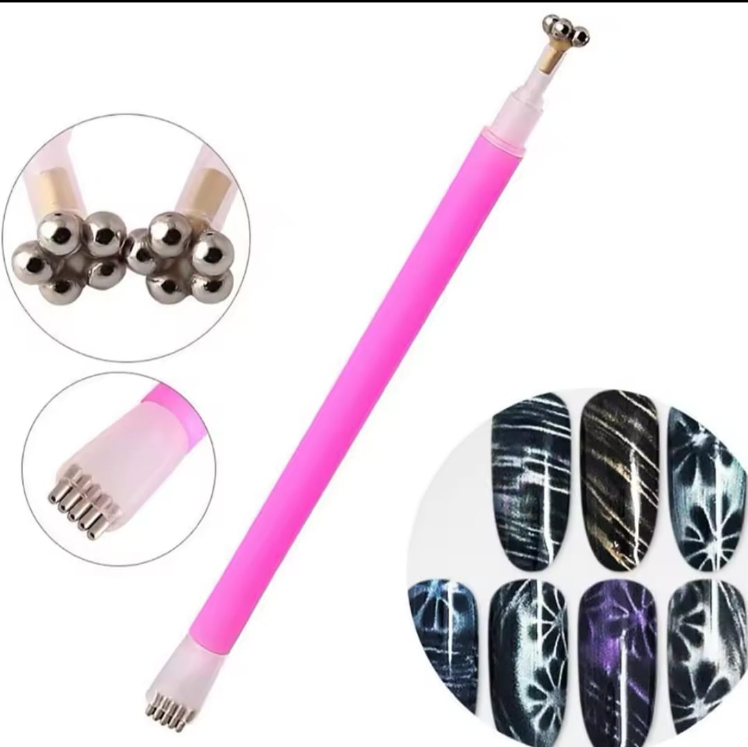 Magnete per effetti con gel CatEye - doppia figura - nailart fiore - nailart strisce