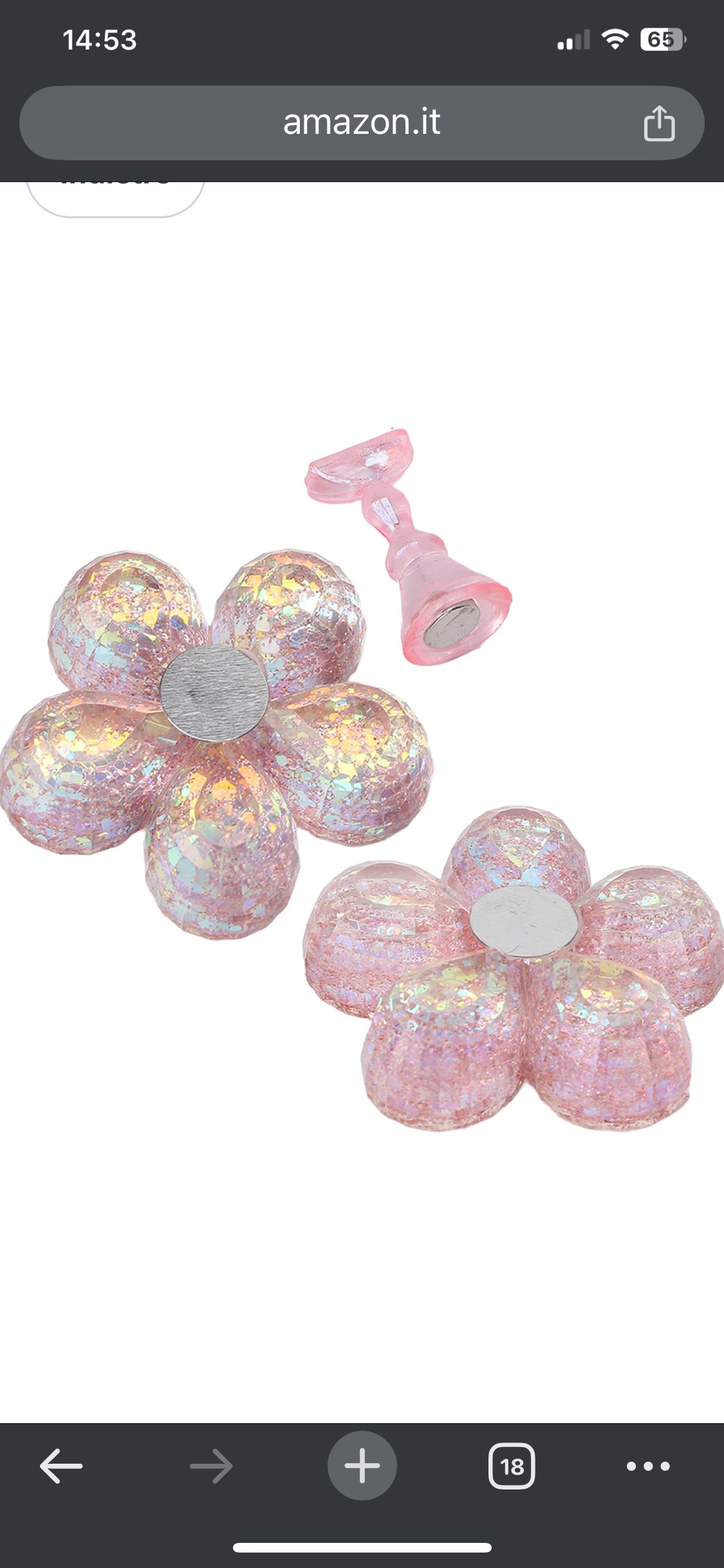 Supporto base per esercizio nailart - base magnetica- nailart