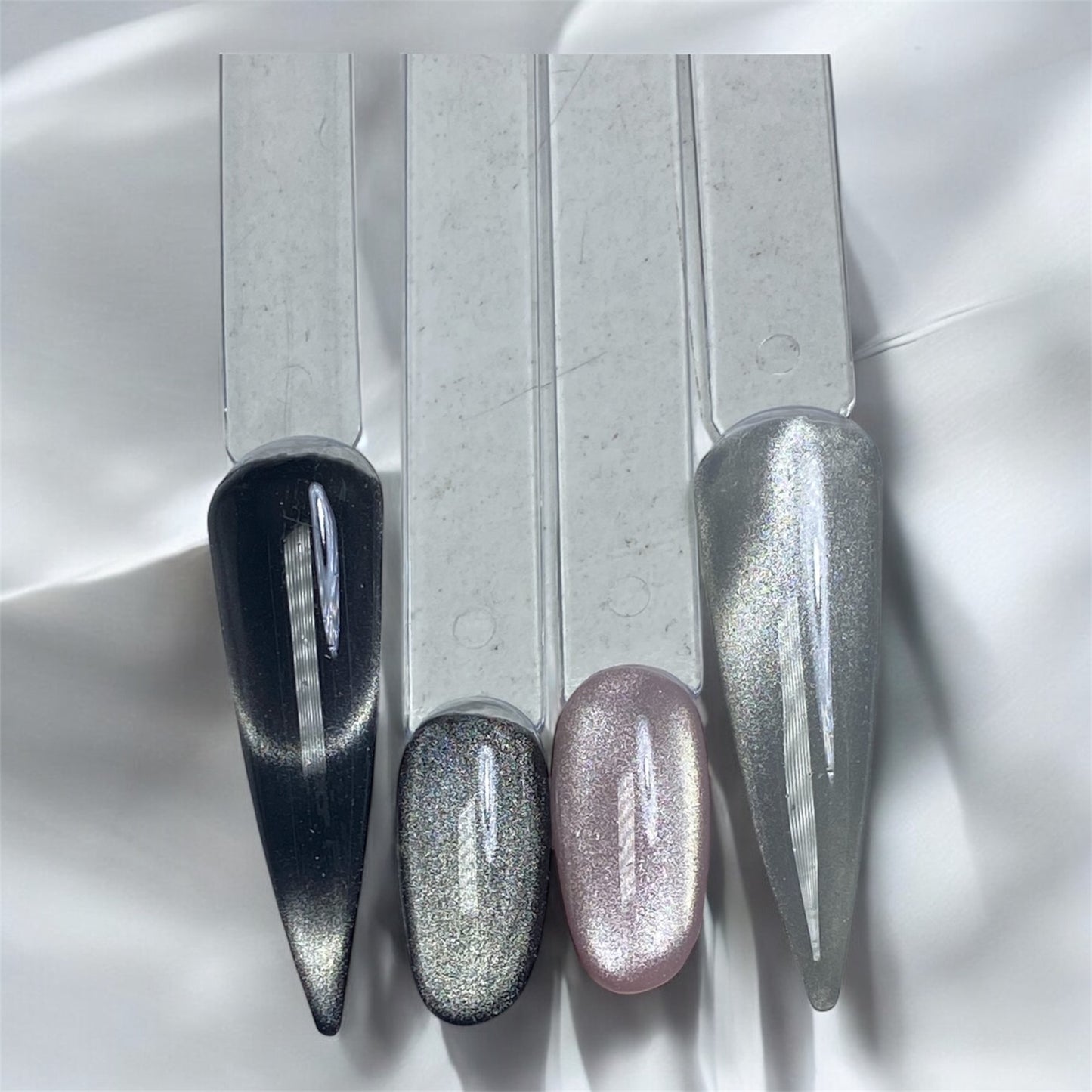 CatEye Gel Magnetico 2 pezzi Oro n12 e Argento n02S 15ml - gel semipermanente magnetico- gel polish