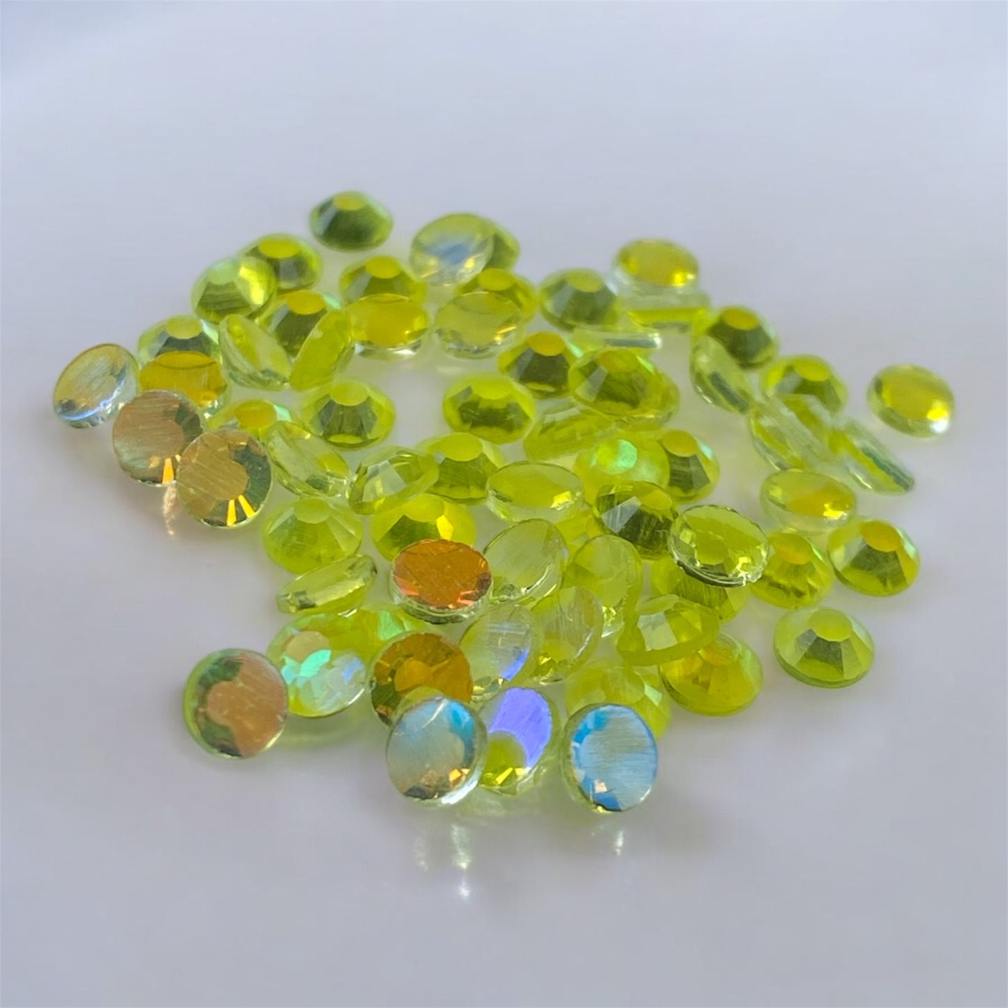 Strass Double Face Aurora Yellow AB 100pz