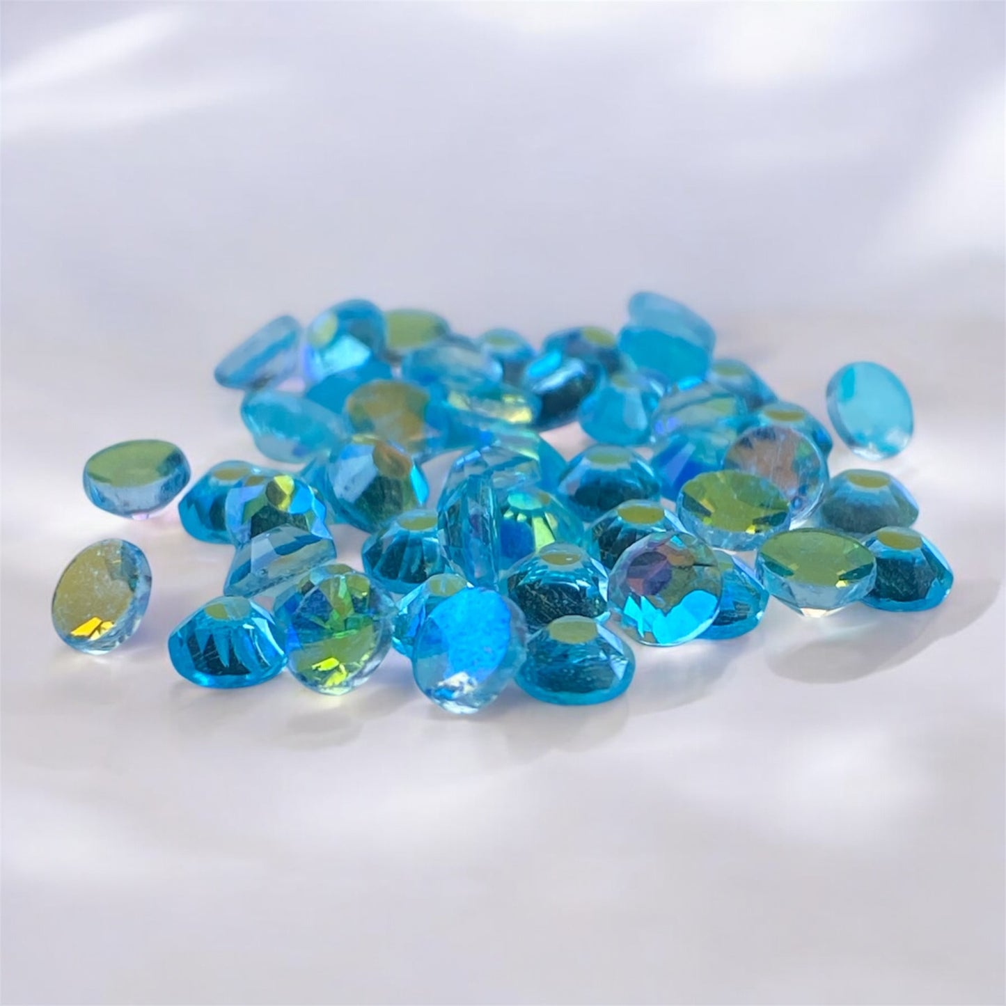 Strass Double Face Aurora Acquamarina AB 100pz