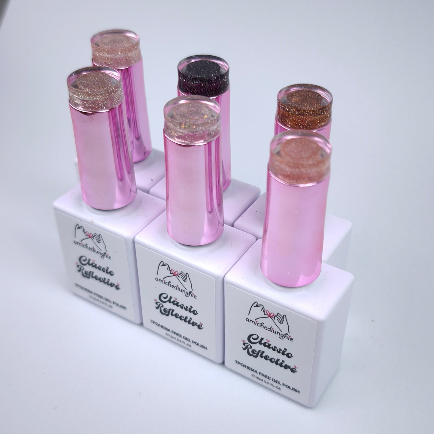 Reflective Classic Collection. Gel Polish semipermanente 6 pz. 15 ml.