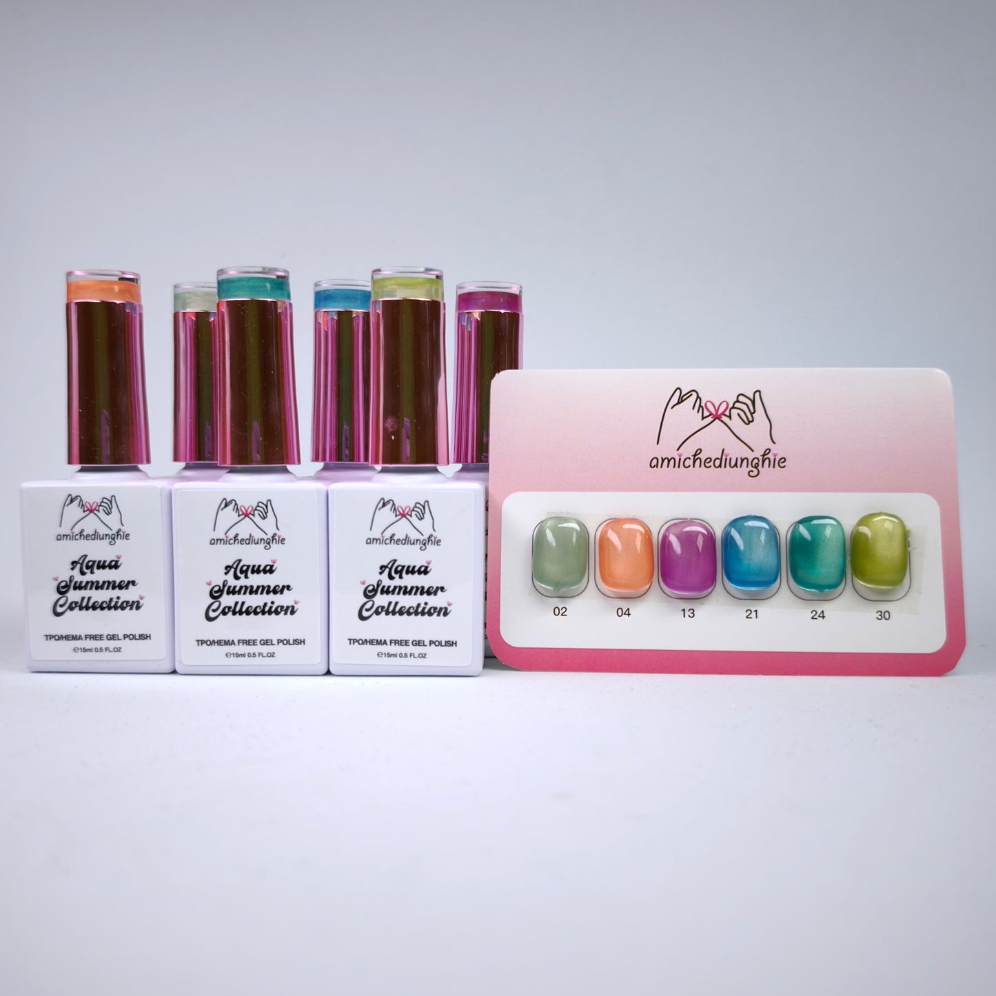 Aqua Summer Cateye Collection - Gel semipermanent 6pz. 15ml.