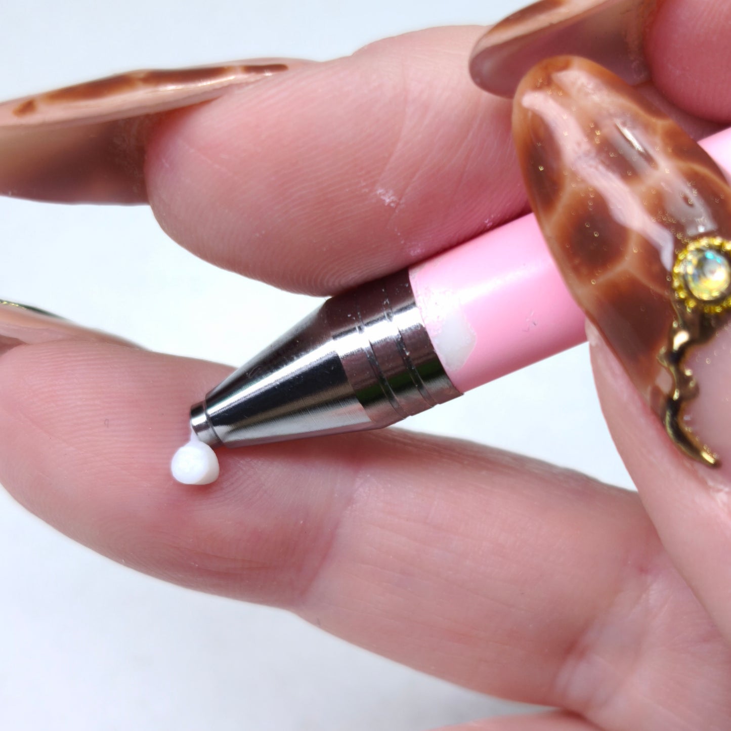 Penna applicatore strass con punta adesiva