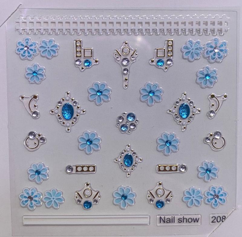 STICKERS ADESIVI NAILART 208