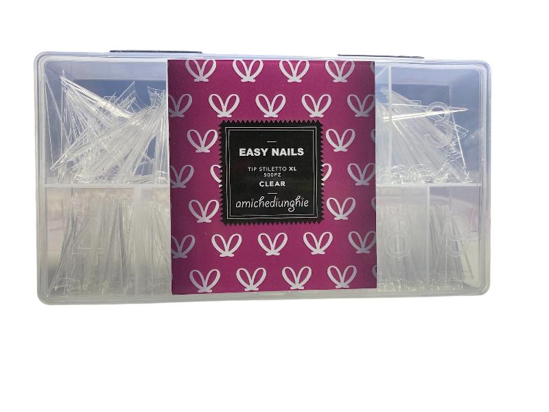 TIP STILETTO XL CLEAR 500PZ