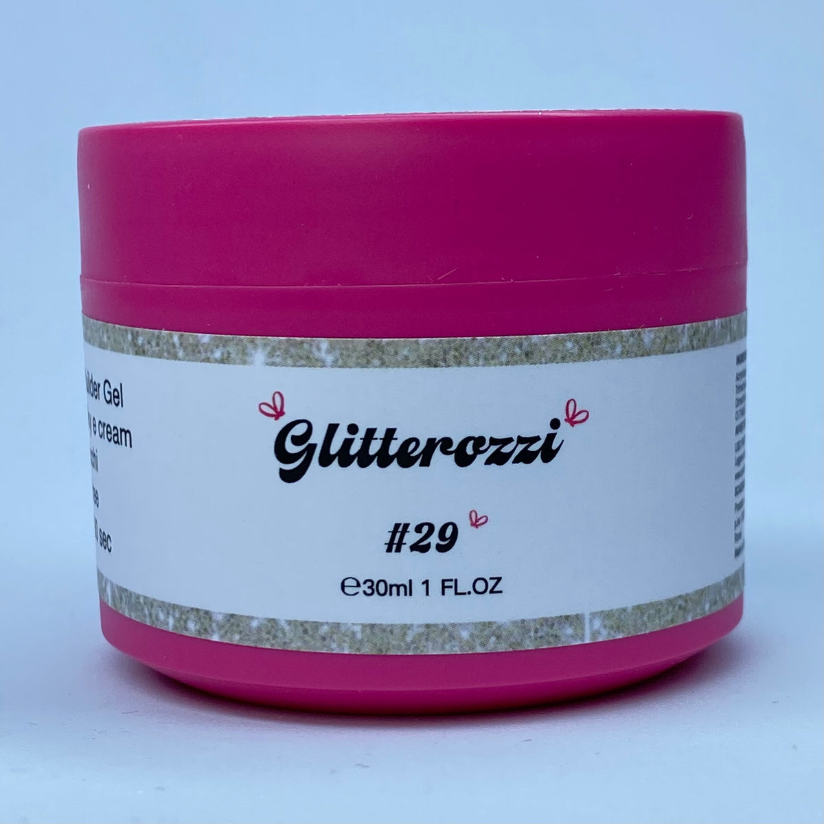 Glitterozzi #29 Builder Gel Fantasy | Gel costruttore autolivellante glitter di diverse dimensioni 30ml