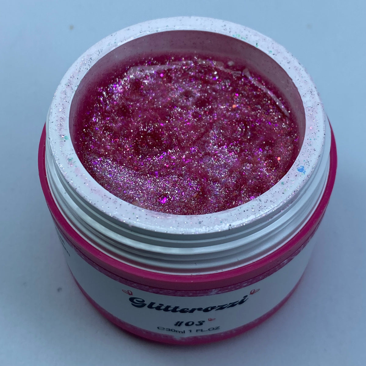 Glitterozzi #03 Builder Gel Fantasy | Gel costruttore autolivellante glitter di diverse dimensioni 30ml