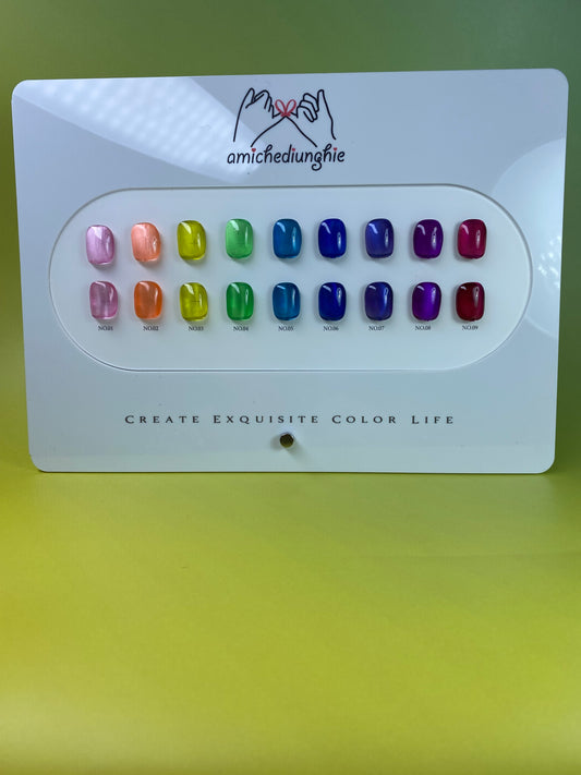 Neon CatEye Collection gel polish magnetico 15ml - 9 pezzi
