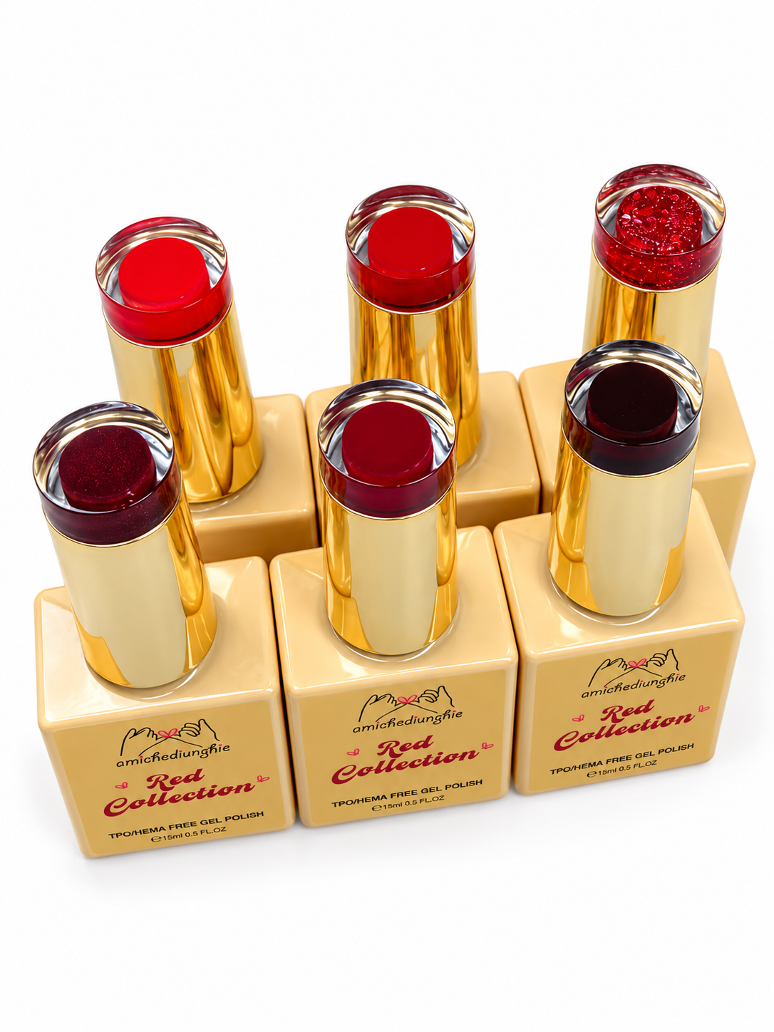 Red Collection - Gel Semipermanente 6x15ml