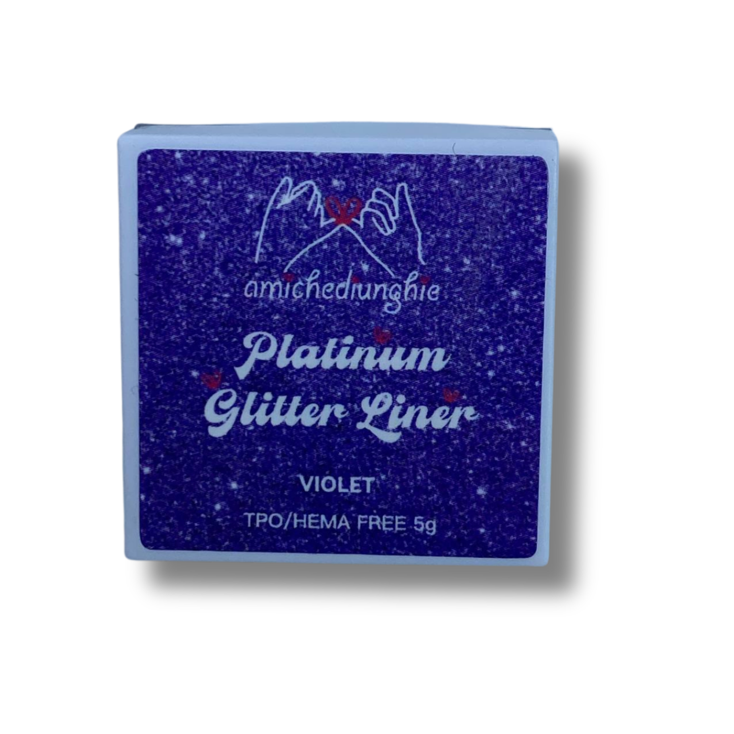 Platinum glitter gel liner Violet