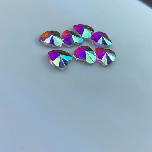 Strass Cuore #1 clear AB 15pz