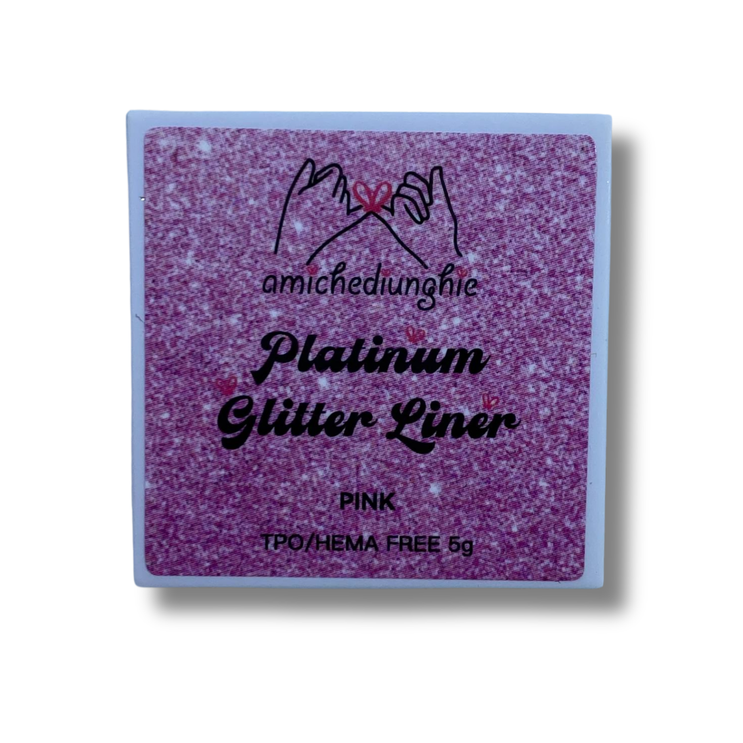 Platinum glitter gel liner Pink
