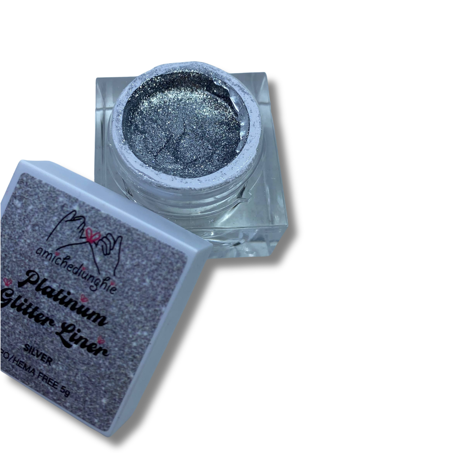 Platinum Glitter Gel Silver 5gr
