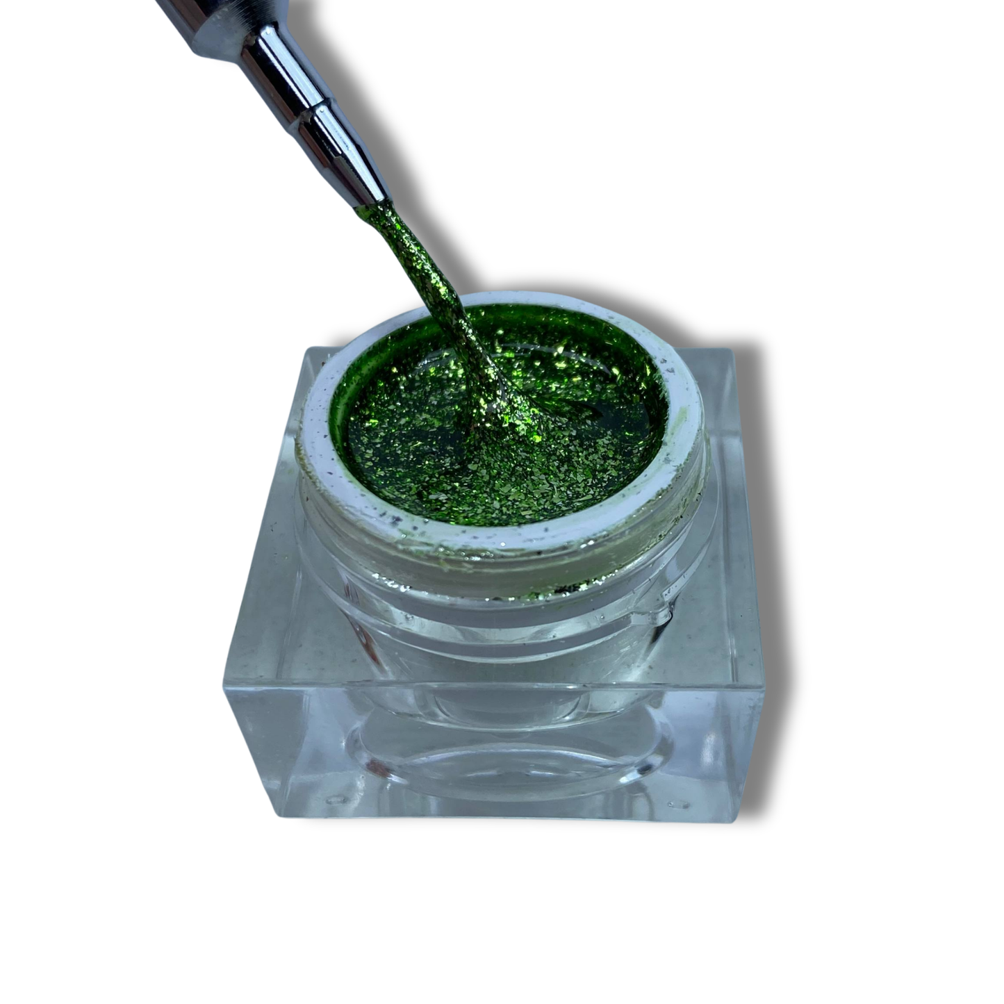 Platinum glitter gel liner Green