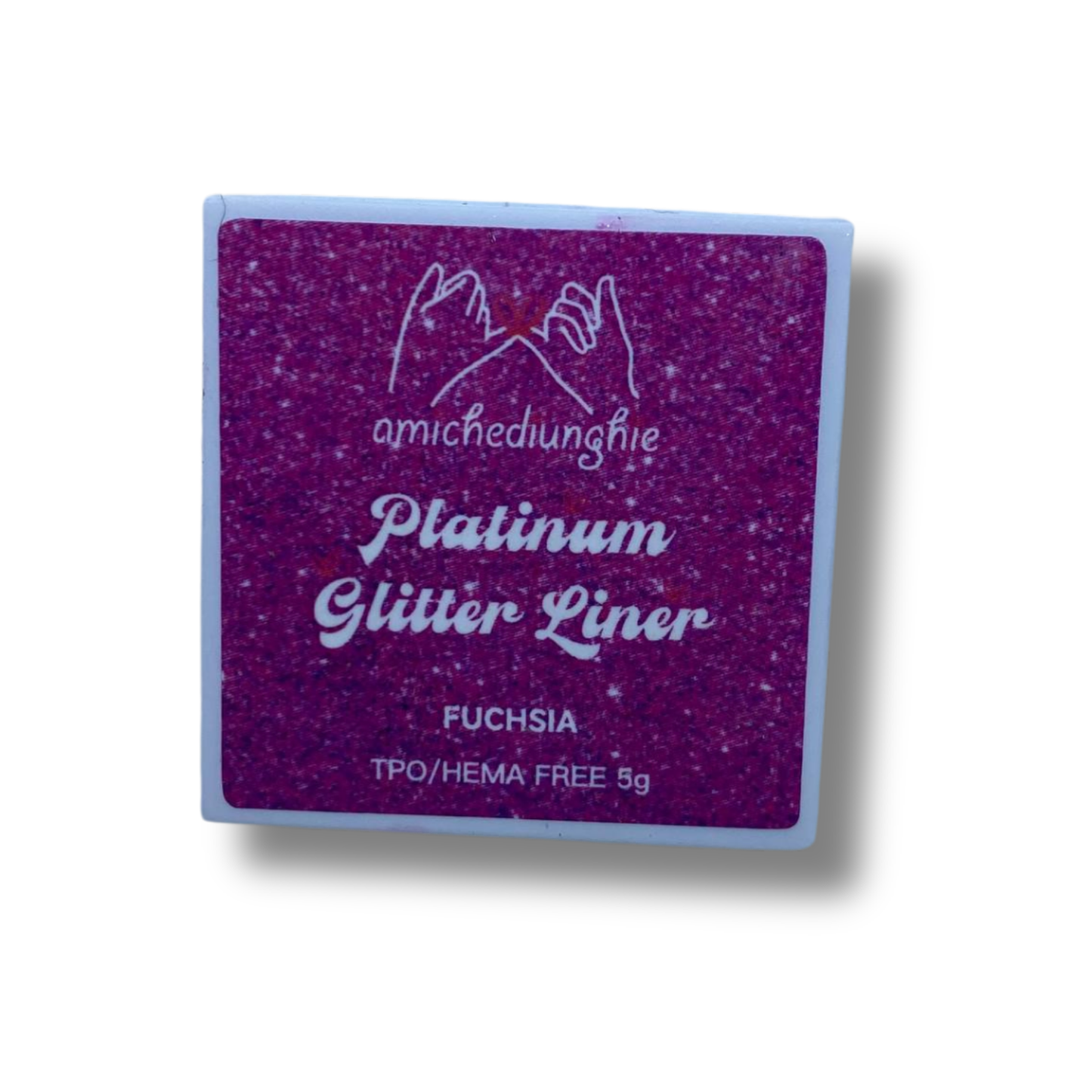 Platinum glitter gel liner Fuchsia