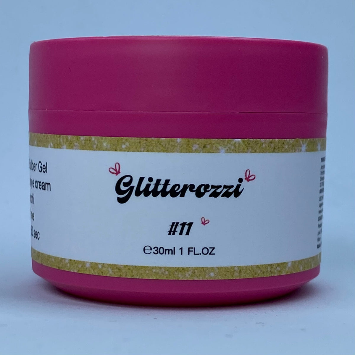 Glitterozzi #11 Builder Gel Fantasy | Gel costruttore autolivellante glitter di diverse dimensioni 30ml