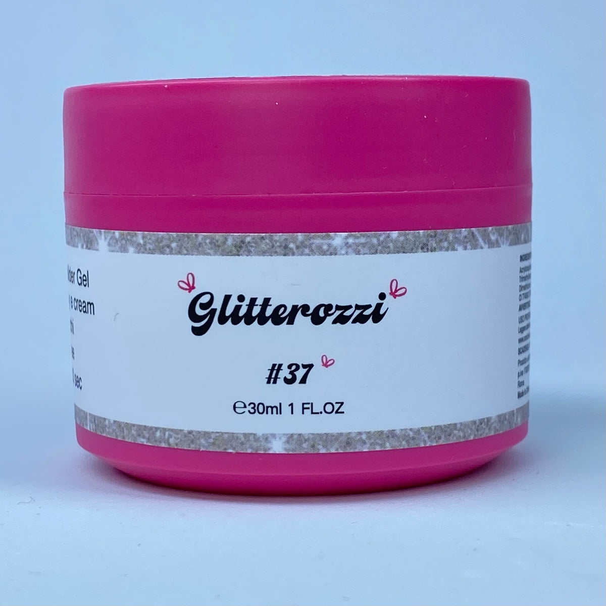 Glitterozzi #37 Builder Gel Fantasy | Gel costruttore autolivellante glitter di diverse dimensioni 30ml