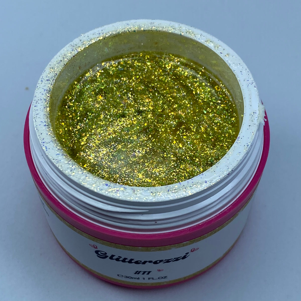 Glitterozzi #11 Builder Gel Fantasy | Gel costruttore autolivellante glitter di diverse dimensioni 30ml