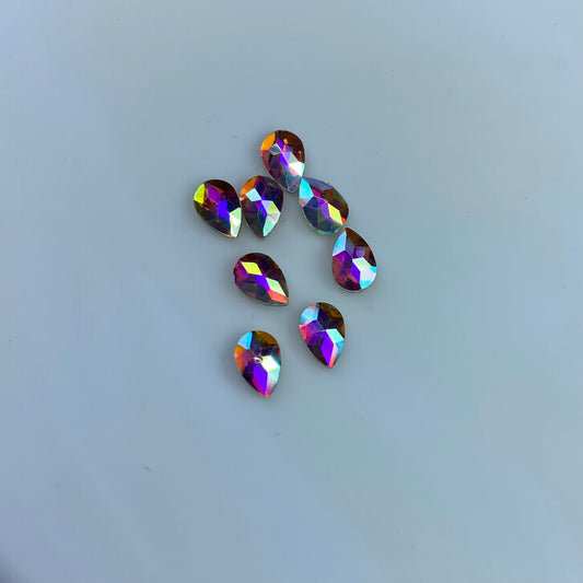 Strass Goccia clear AB 15pz