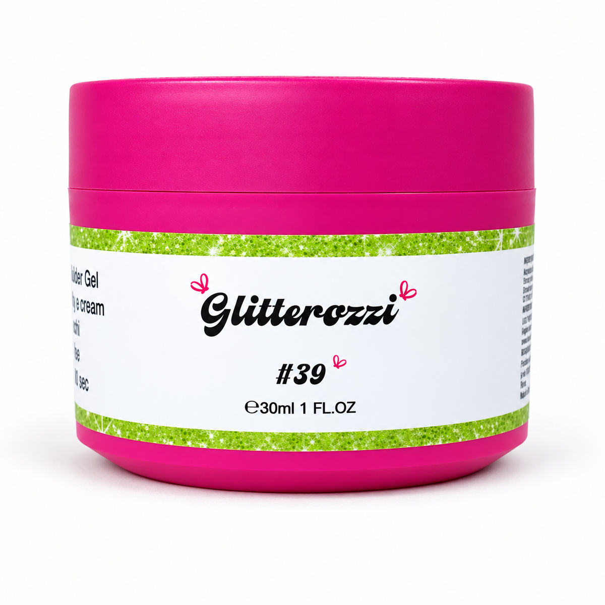 Glitterozzi #39 Builder Gel Fantasy | Gel costruttore autolivellante glitter di diverse dimensioni 30ml