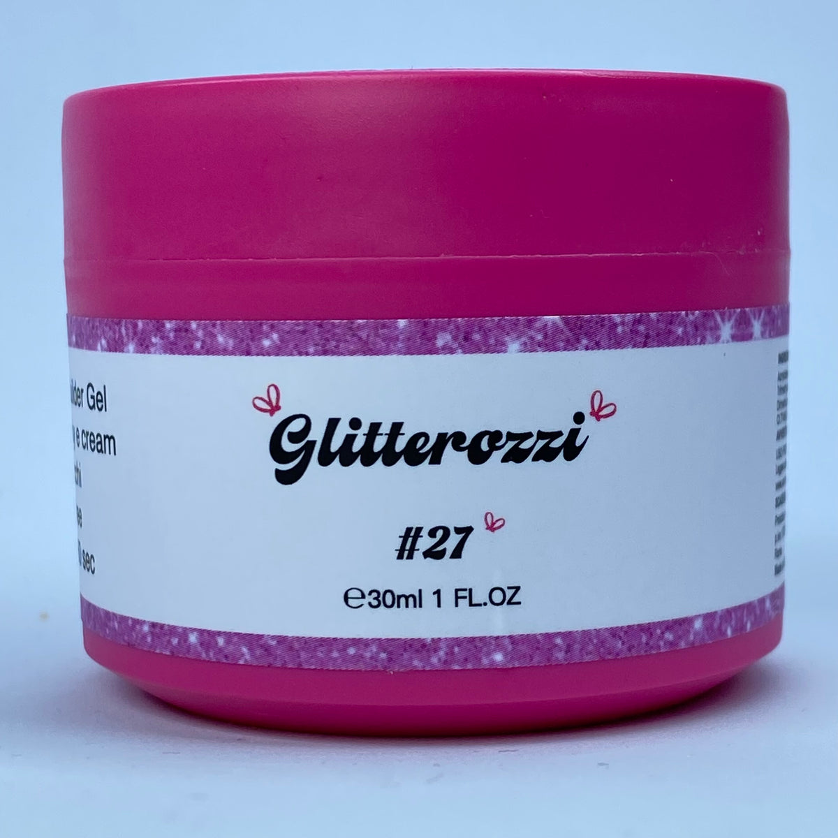Glitterozzi #27 Builder Gel Fantasy | Gel costruttore autolivellante glitter di diverse dimensioni 30ml
