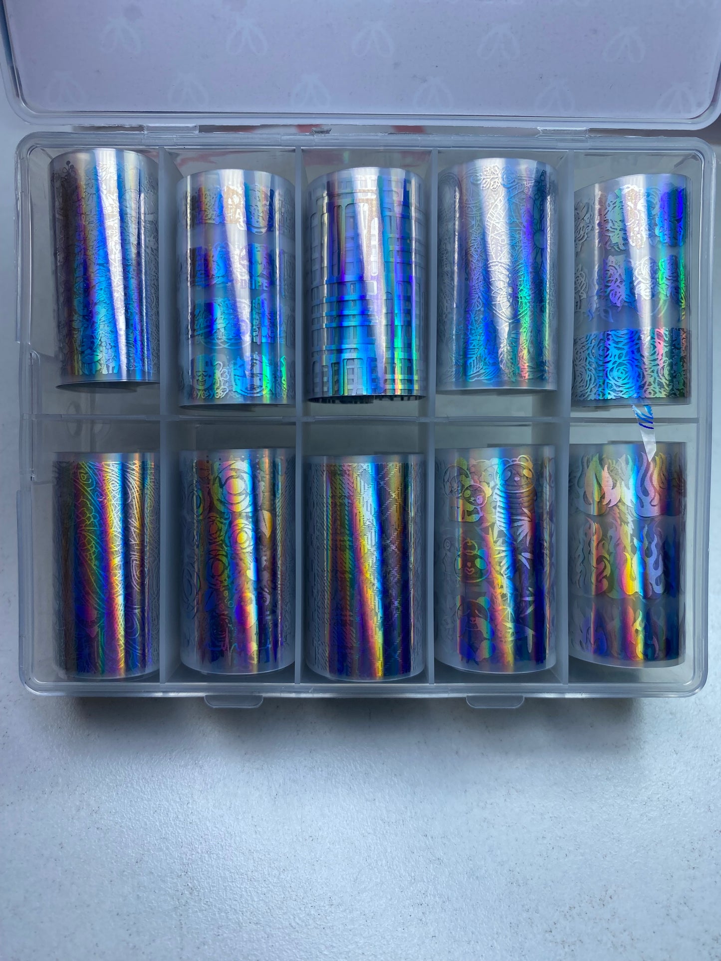 Transfer foil nailart - 10-04